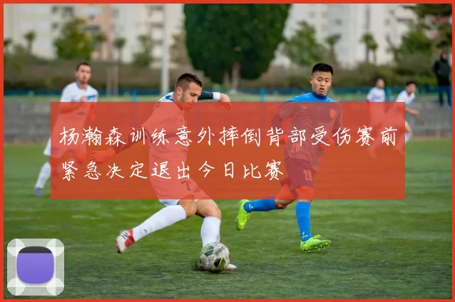 杨瀚森训练意外摔倒背部受伤赛前紧急决定退出今日比赛